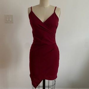 Red bodycon dress